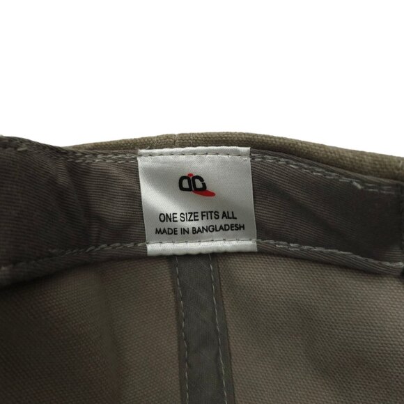 Inter Pac Embroidered Logo Tuck Strap Cap Trucker Baseball Hat Taupe Black - Picture 8 of 13